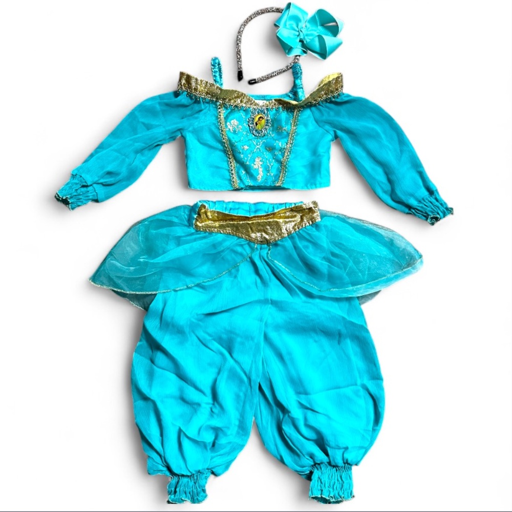 Disney Store Original Jasmine From Aladdin Costume Girl’s size XXS 2/3